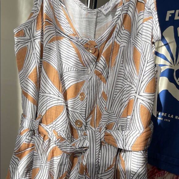 TRIBAL JEANS | ALL COTTON TRAVEL JUMPSUIT Size Petite Large - Picture 6 of 7